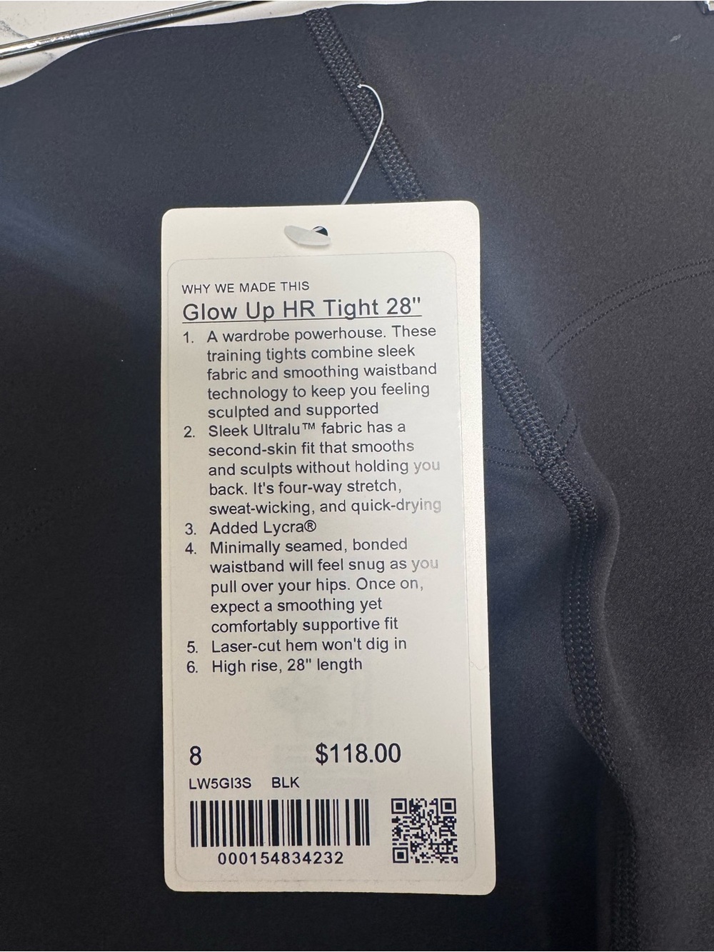 lululemon athletica Glow Up HR Tight 28" - Black